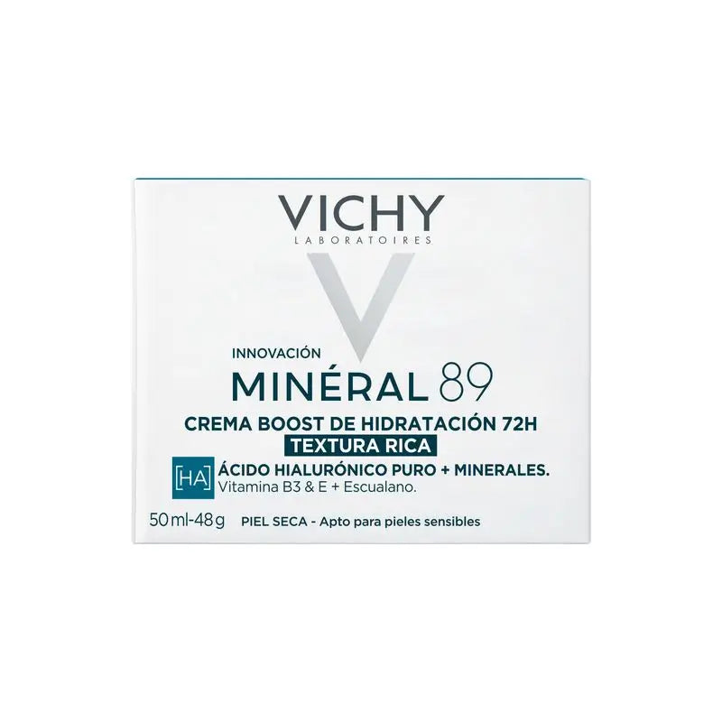 Vichy Minéral 89 Rich 72H Crème hydratante, 50 ml