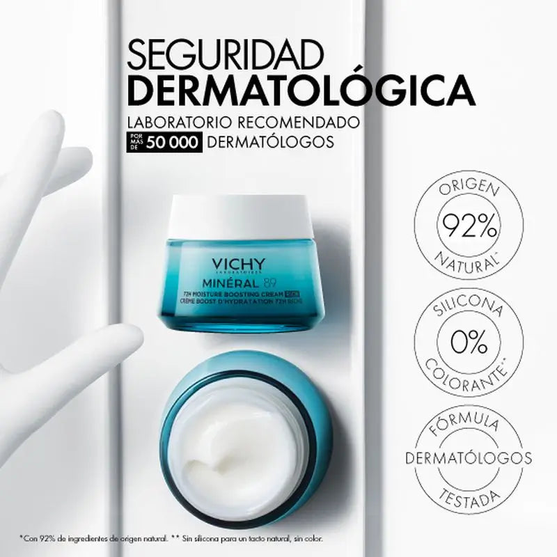 Vichy Minéral 89 Rich 72H Crème hydratante, 50 ml