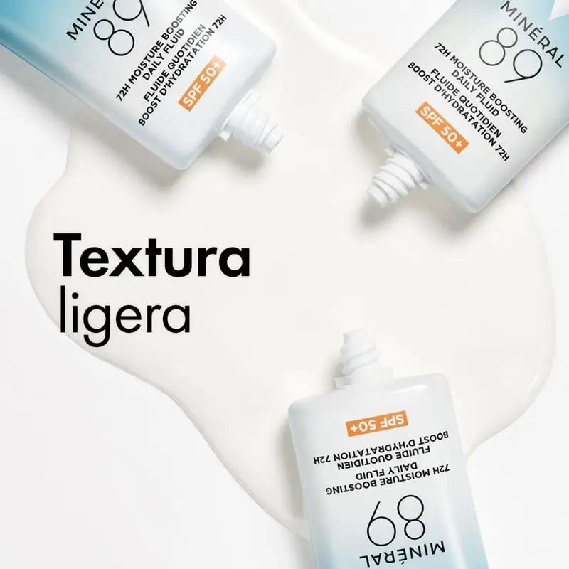 Vichy Minéral 89 Fluide Hydratant Quotidien 72H Spf50+, 50 ml