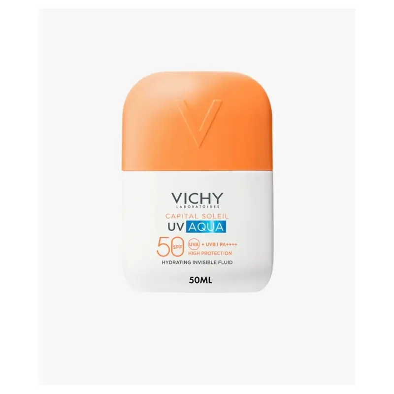 Vichy Solar Uv Aqua Fluide Hydratant Invisible Spf50 , 50 ml