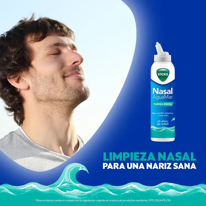 Vicks Nasal Spray nasal de force moyenne, 120 ml