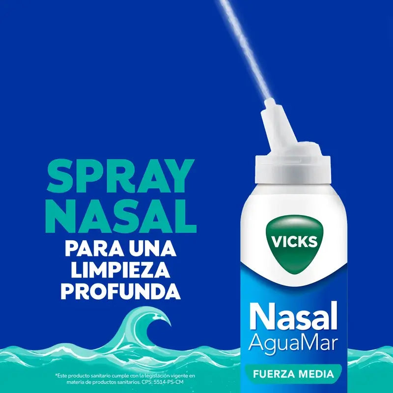 Vicks Nasal Spray nasal de force moyenne, 120 ml