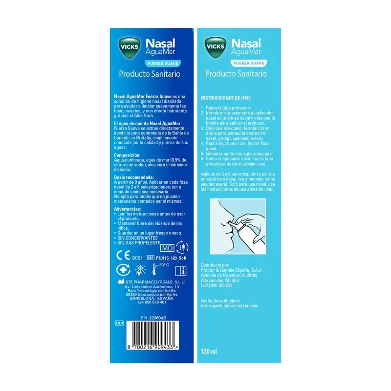 Vicks Nasal Gouttes nasales - Squirt Strength, 120 ml