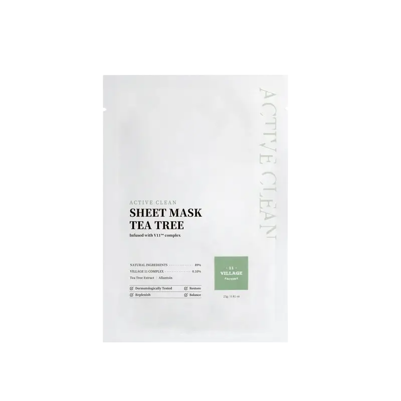 Village 11 Factory Masque Active Clean Sheet Tea Tree, 23 g