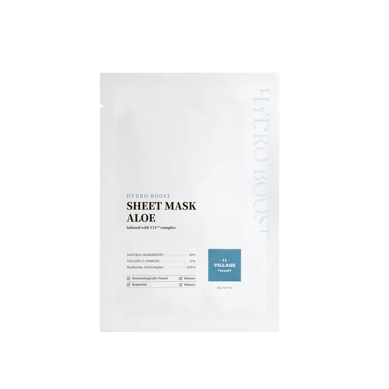 Village 11 Factory Masque d'aloès en feuille Hydro Boost, 21 g