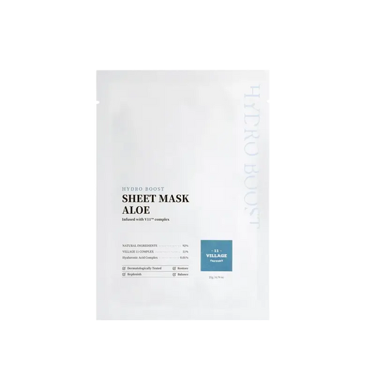 Village 11 Factory Masque d'aloès en feuille Hydro Boost, 21 g