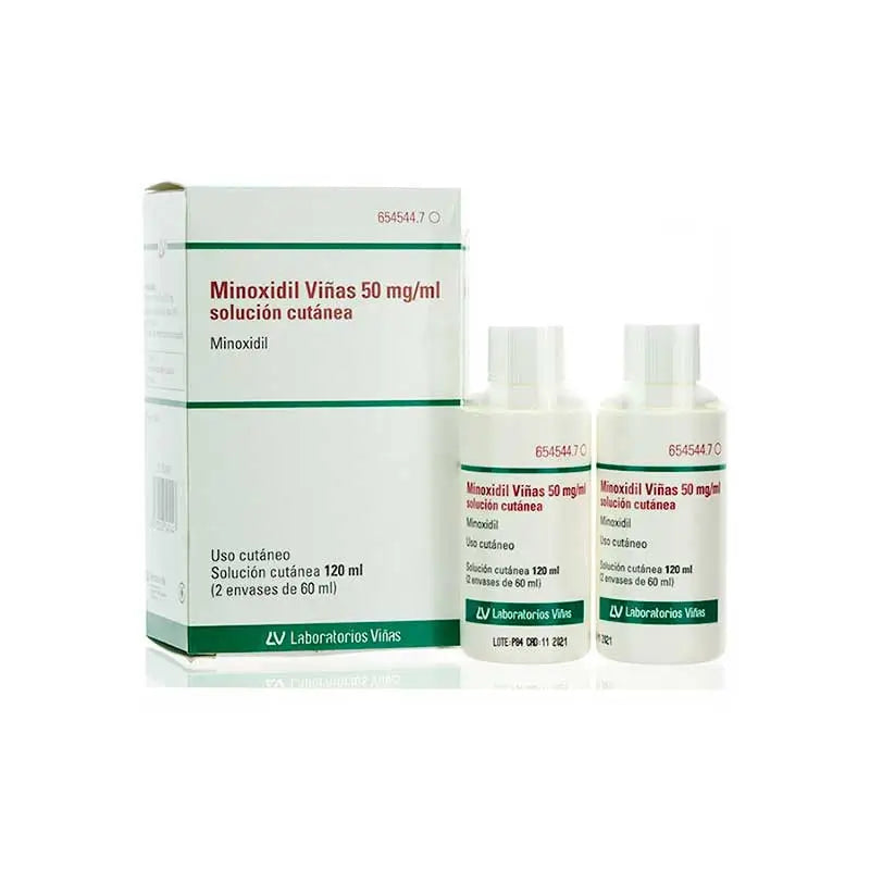 Minoxidil Viñas 50 Mg/ml Cutaneous Solution 2 Bottles 60 ml