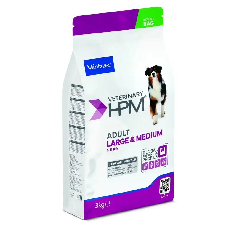 Virbac Hpm Adult Large & Medium 3Kg Dog food, dog food for dogs