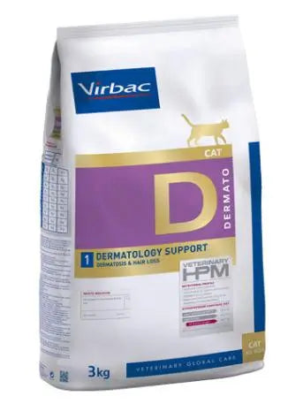 Virbac Hpm Feline Dermatology Support D1 3Kg, cat food
