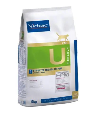Virbac Hpm Feline Urology Struvite Dissolution U1 3Kg, cat food