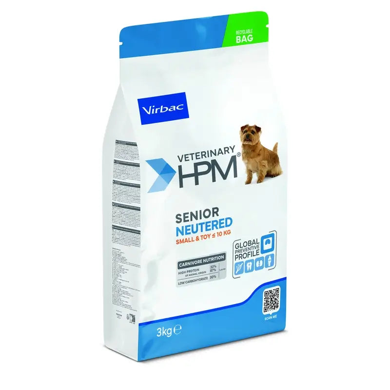 Virbac Hpm Senior Dog Neutered Small & Toy 3kg, dog food for dogs