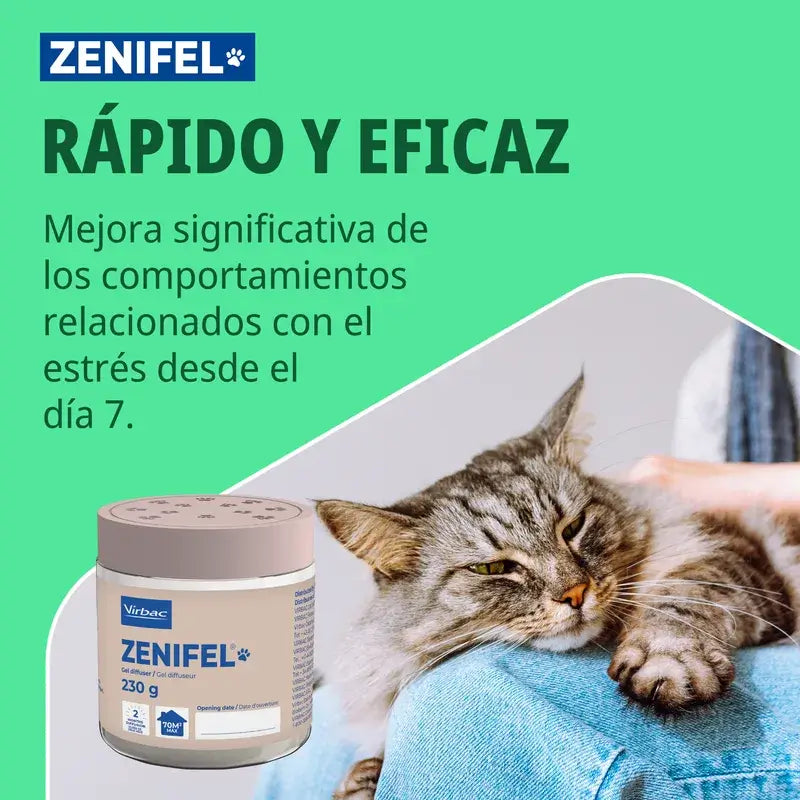Virbac Zenifel Gel diffuseur pour chat, 230 g