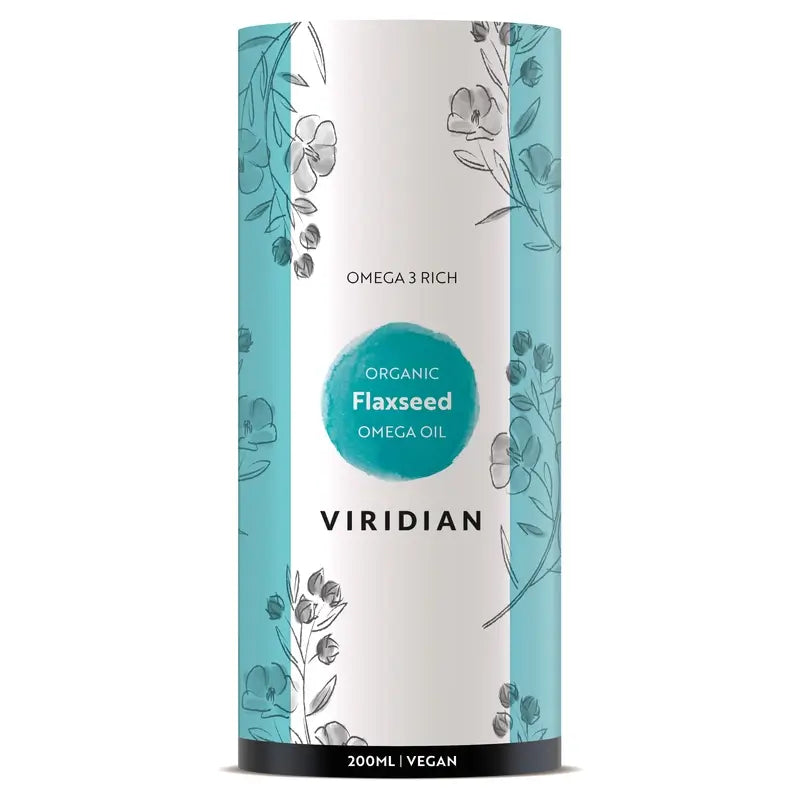 Viridian Huile de lin doré 200Ml. Bio