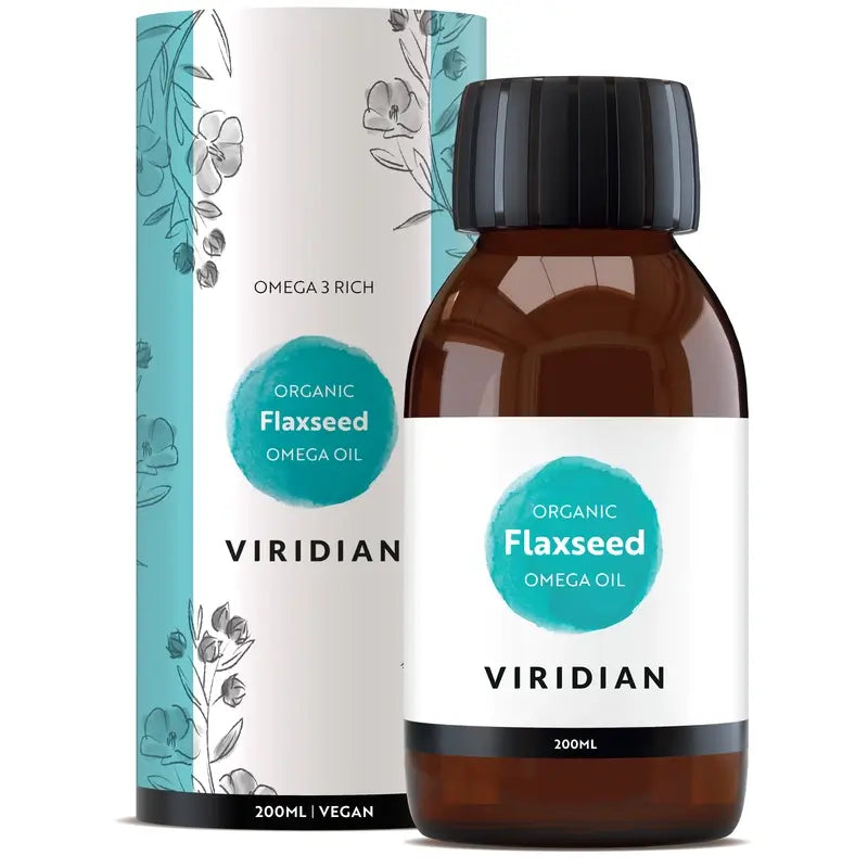 Viridian Huile de lin doré 200Ml. Bio