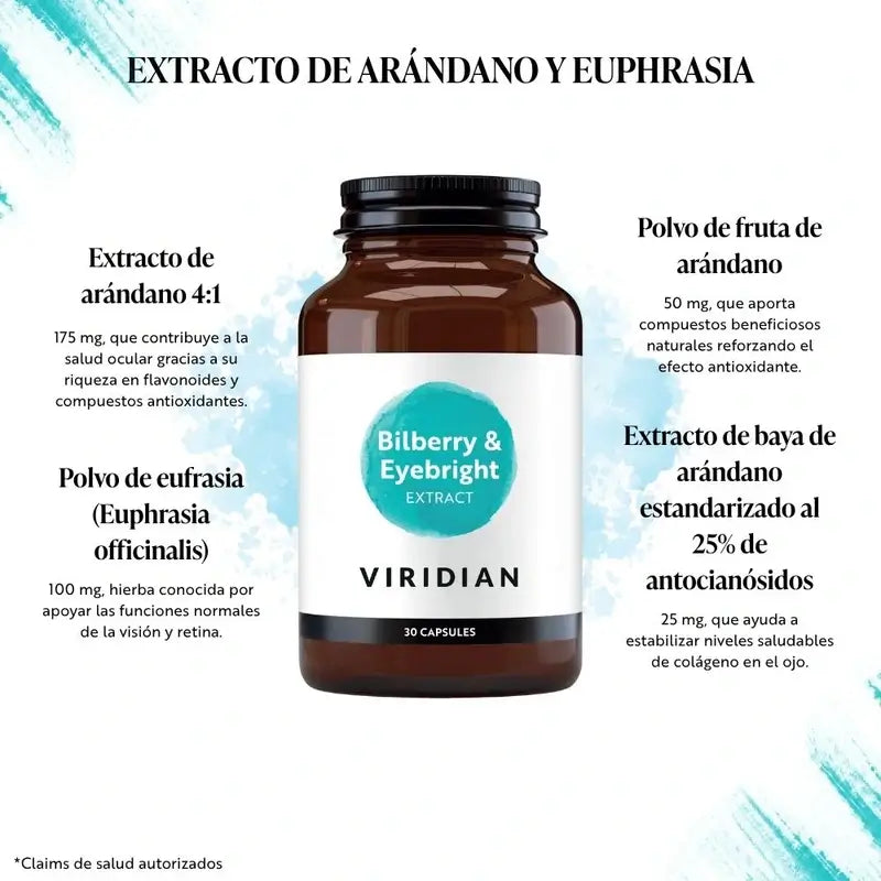 Viridian Blueberry & Euphrasia 30Cap.Veg.