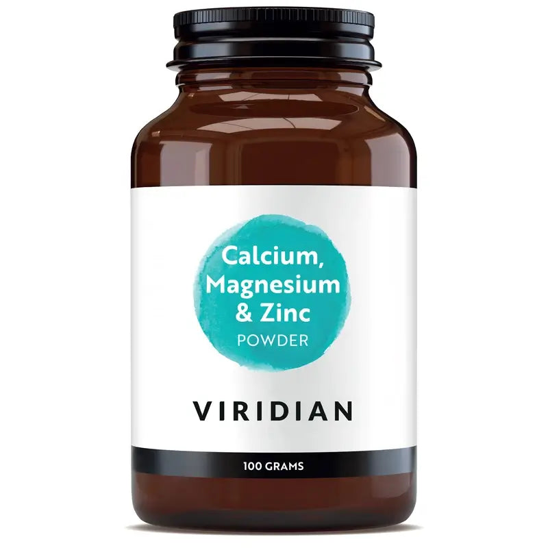 Viridian Calcium Magnésium Zinc +Vit. C Poudre 100Gr.
