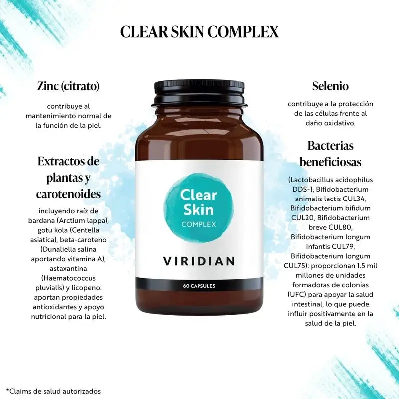 Viridian Clear Skin Complex 60Cap.Veg.