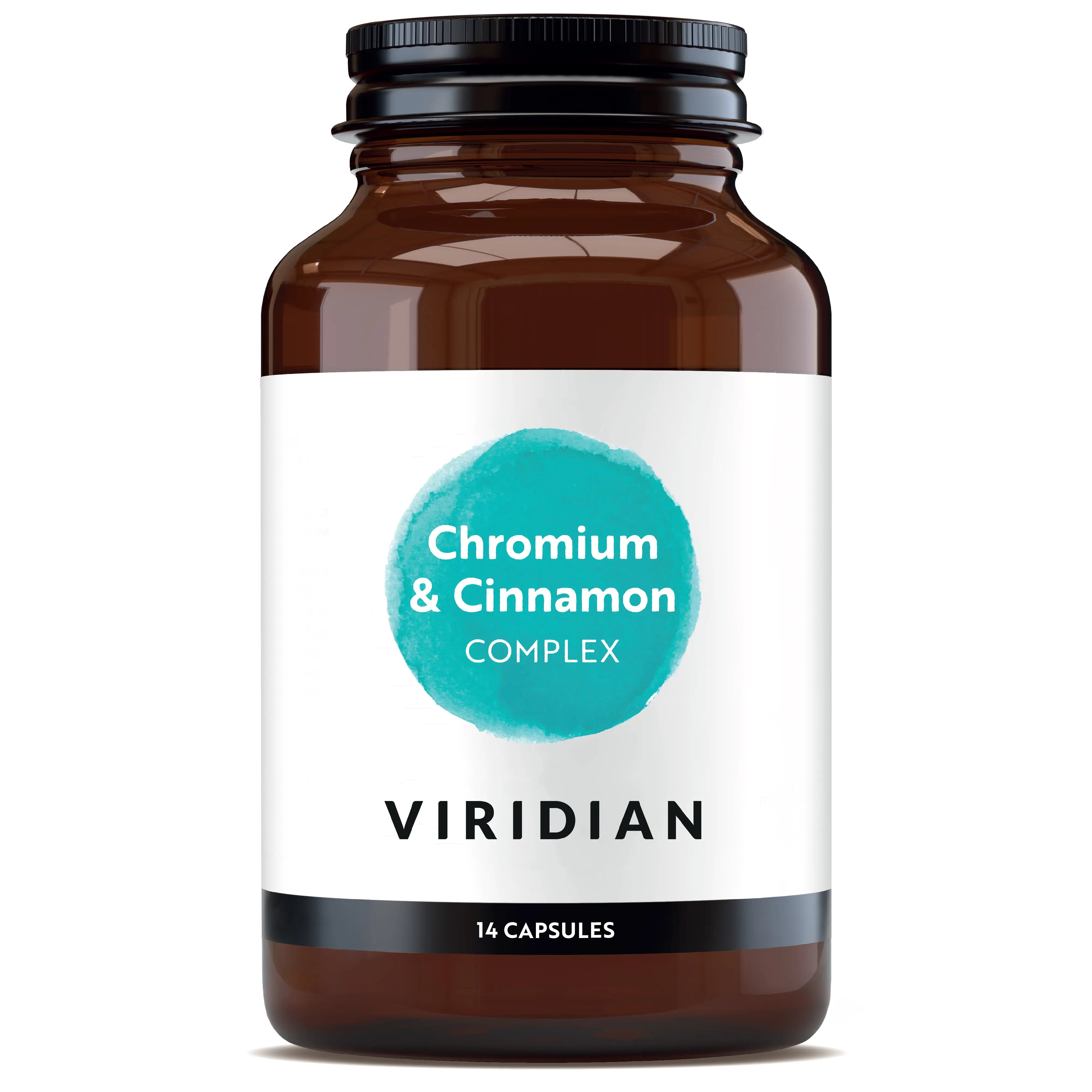 Viridian Chromium & Cinnamon Complex - 14 Veg Caps, 14 Capsules