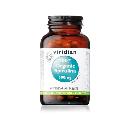 Viridian Spirulina 100 Organica 500Mg 60Comp.