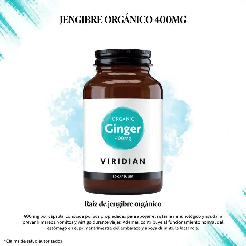 Viridian Ginger Root 400Mg. 30Cap.Veg.