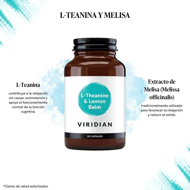 Viridian L-Théanine - Melissa 30Cap.Veg.