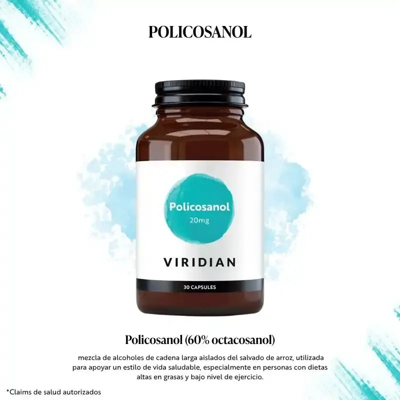 Viridian Policosanol 20Mg. 30Cap.Veg.