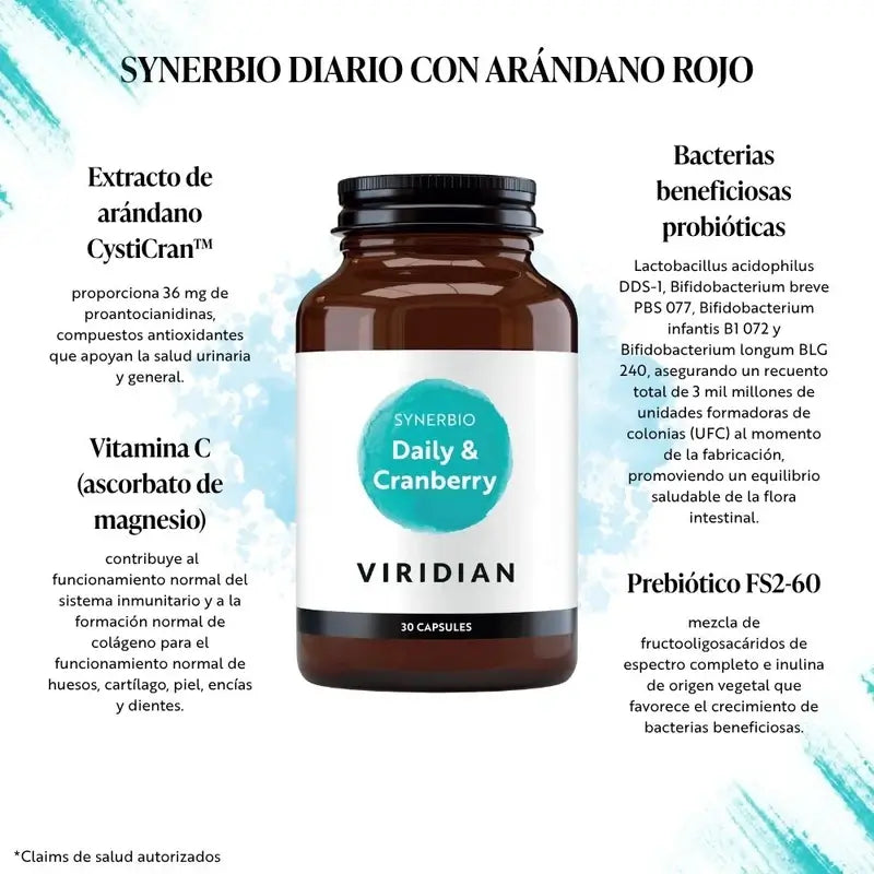 Viridian Synerb Daily Avec Canneberge 30Cap.