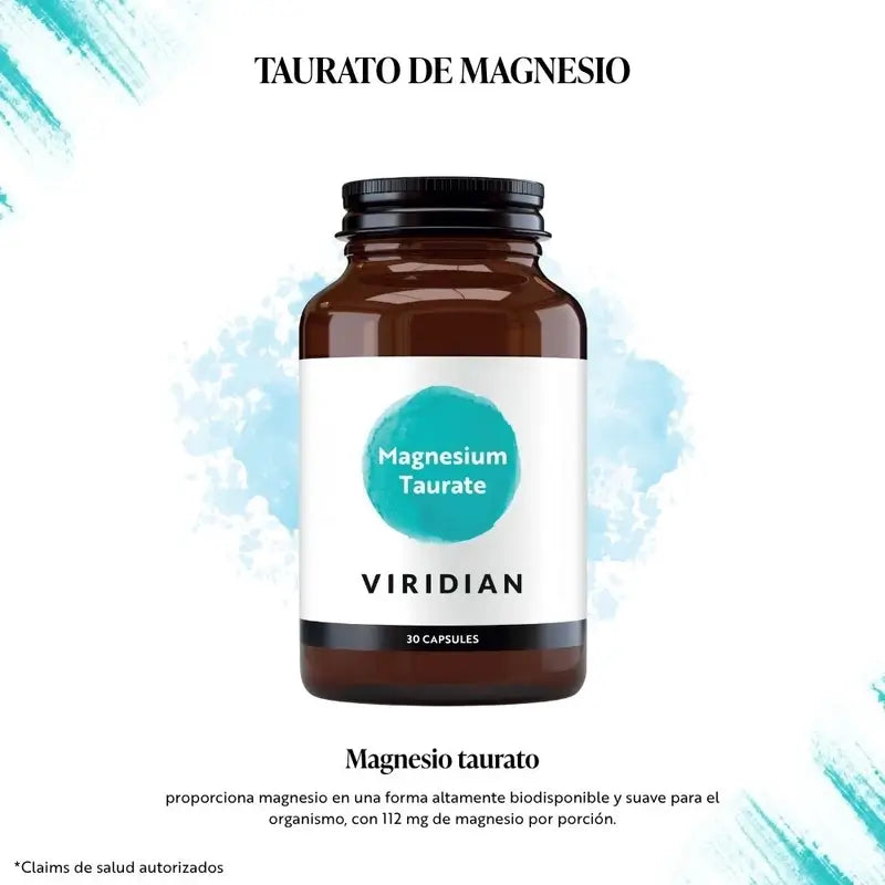 Viridian Taurate de Magnésium 30Cap.Veg.