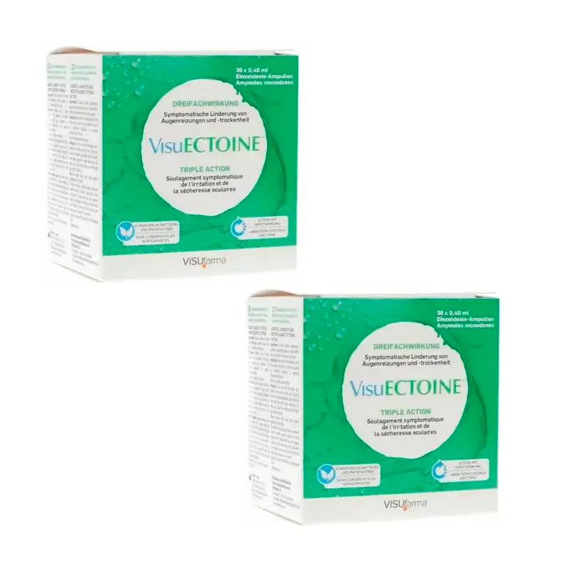 Visuectoin Triple Action, paquet de 2 x 30 doses uniques