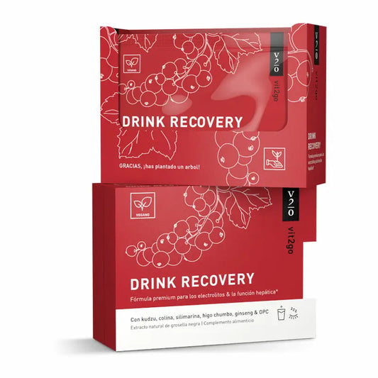 Vit2Go Drink Recovery Natural Anti-Hangover Supplement, 10 sachets