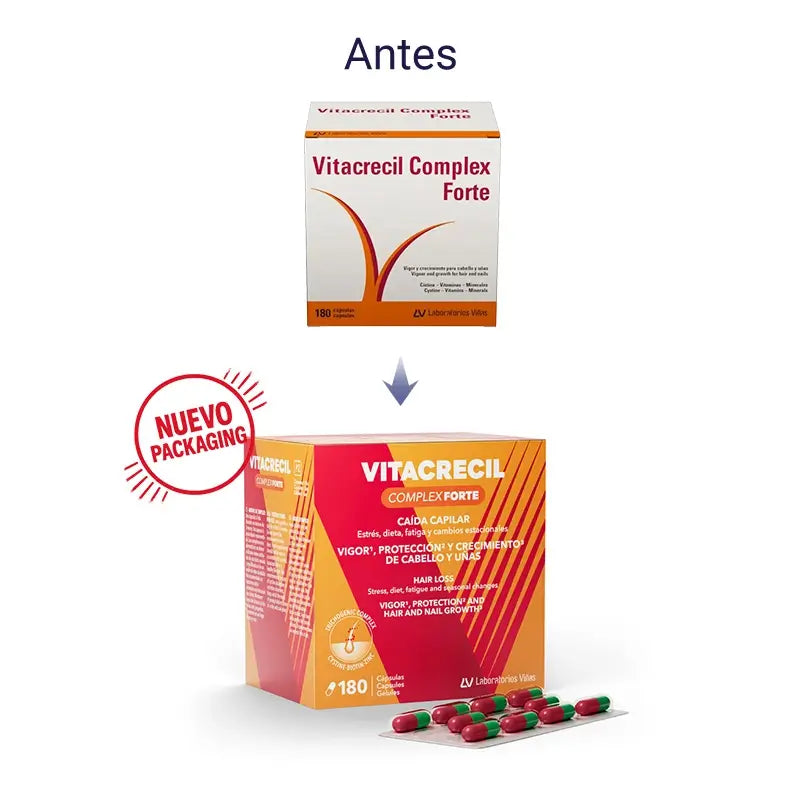 Vitacrecil Complex Forte, Pack 3 x 180 gélules