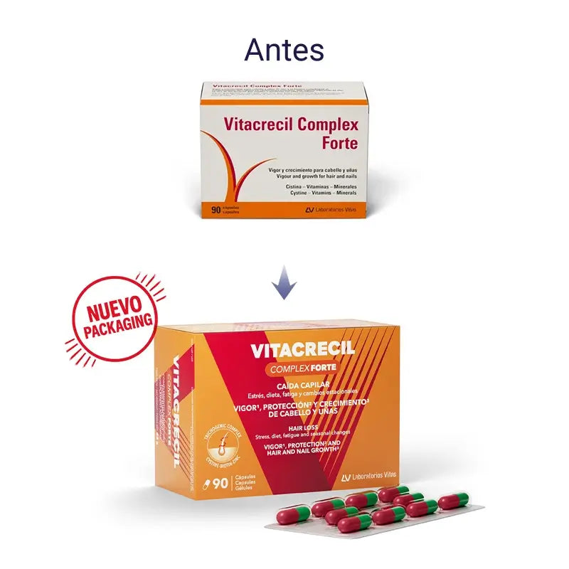 Vitacrecil Complex Forte, Pack 3 x 90 gélules