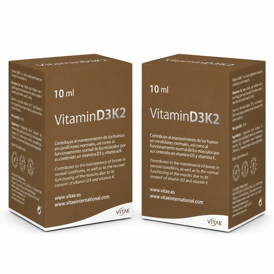 Vitae Health Innovation, S.L. Vitamine D3K2, 10Ml , pack 2