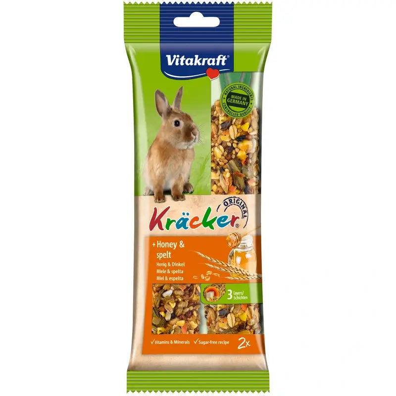 Vitakraft Barres pour lapin nain au miel, 5 x 2 unités