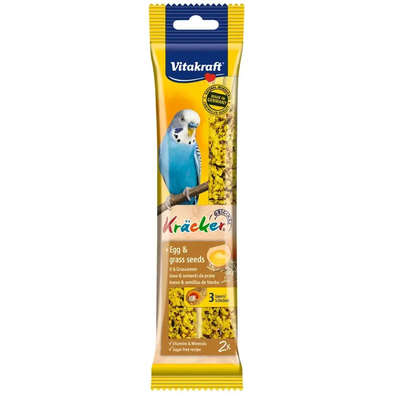 Vitakraft Barres pour perruches aux œufs et aux graines, 7 x 2 unités