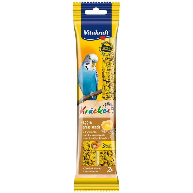 Vitakraft Barres pour perruches aux œufs et aux graines, 7 x 2 unités