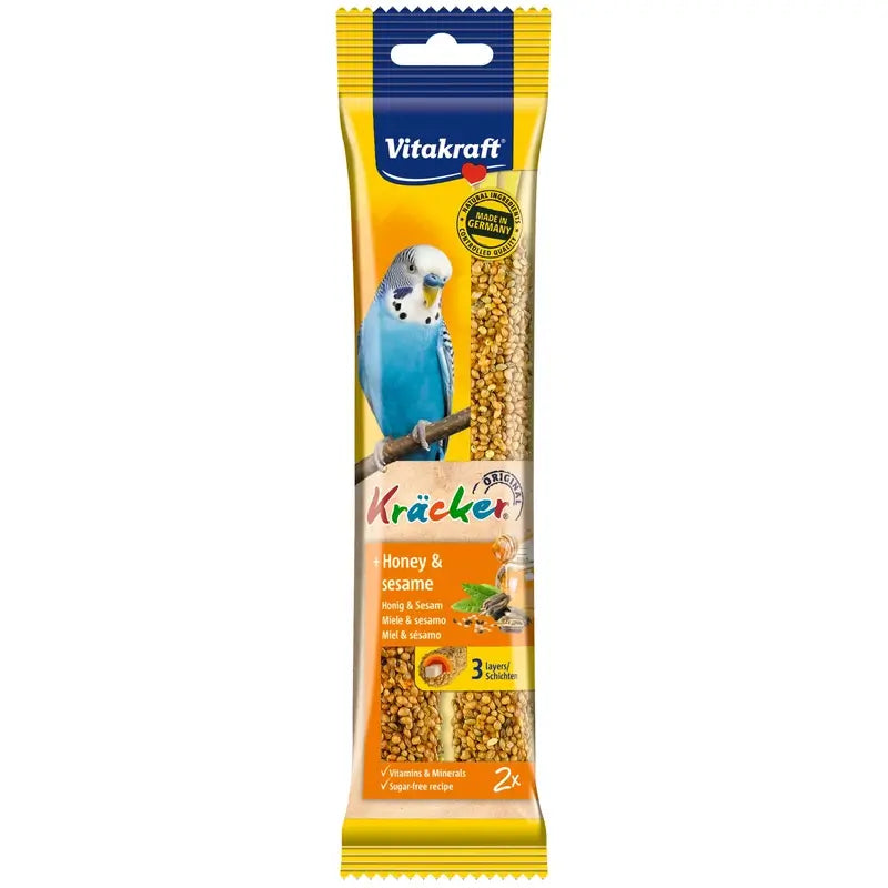 Vitakraft Barres pour perruches au miel et au sésame, 7 x 2 unités