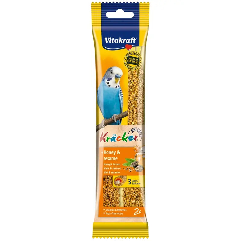 Vitakraft Barres pour perruches au miel et au sésame, 7 x 2 unités