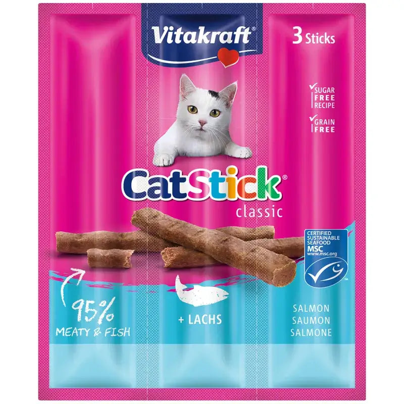 Vitakraft Cat Stick Mini Saumon Truite 20 x 3 unités