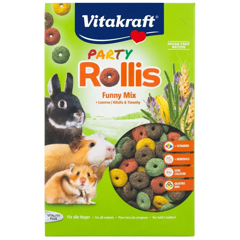 Vitakraft Party Rollis pour rongeurs, 500 grammes
