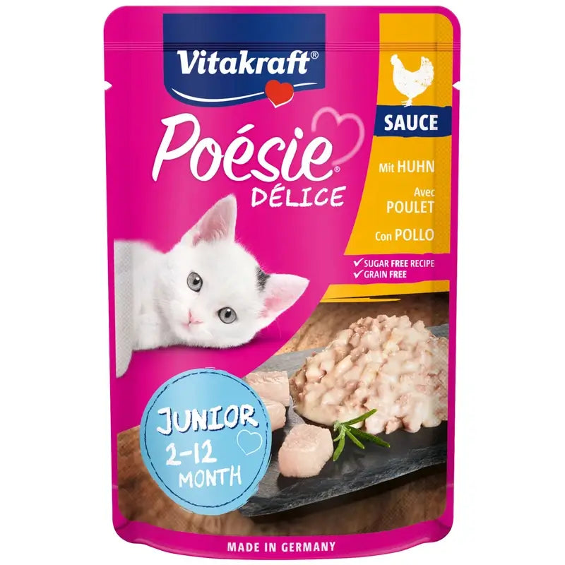 Vitakraft Poésie Delisauce Junior Poulet 23 x 85 g