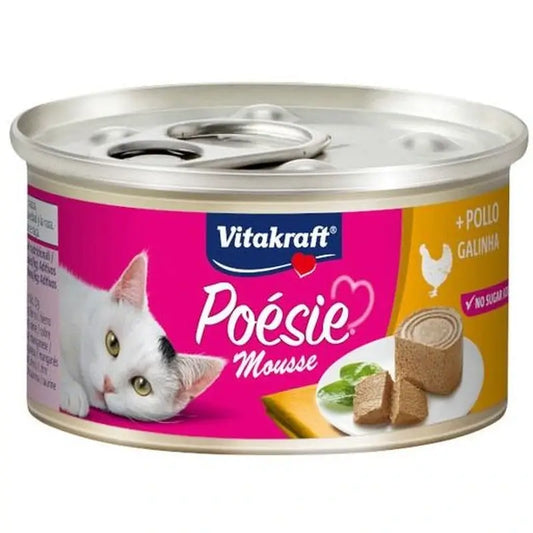 Vitakraft Poesie Mousse au poulet, boîte de 12 x 85 grammes