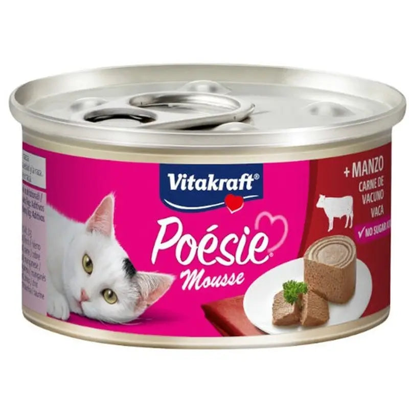 Vitakraft Poesie Mousse de veau, boîte de 12 x 85 grammes
