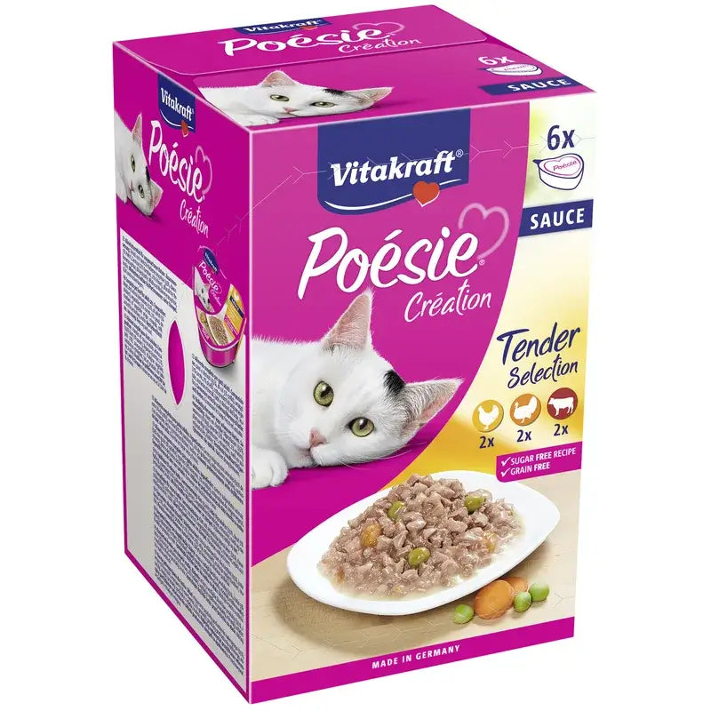 Vitakraft Poesie Multipack Viande en sauce 6 x 85 grammes