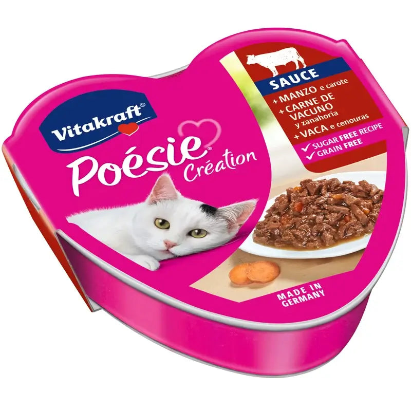 Vitakraft Poesie Sauce au veau, pot de 15 x 85 grammes