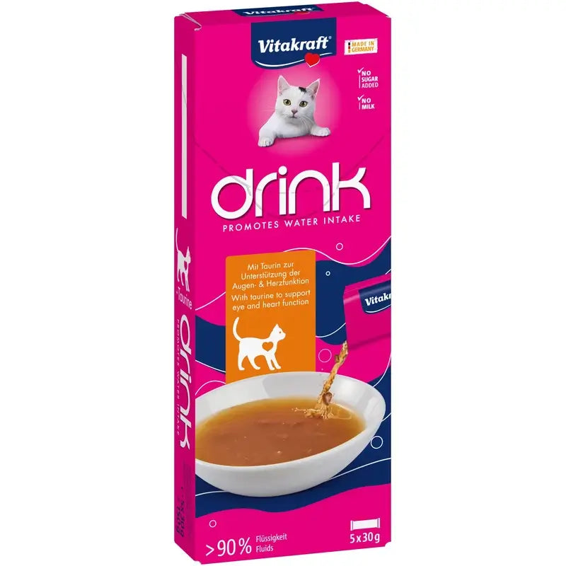 Vitakraft Vita Drink Poulet à la taurine 9 x 5 x 30 g