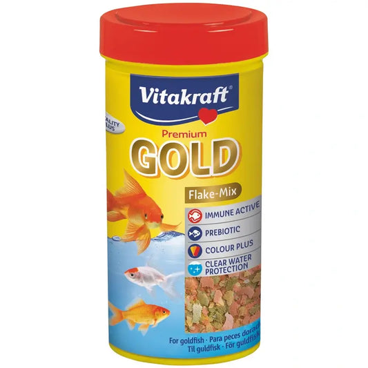 Vitakraft Vita Gold Flakes Pc Rouge 5 x 250 millilitres