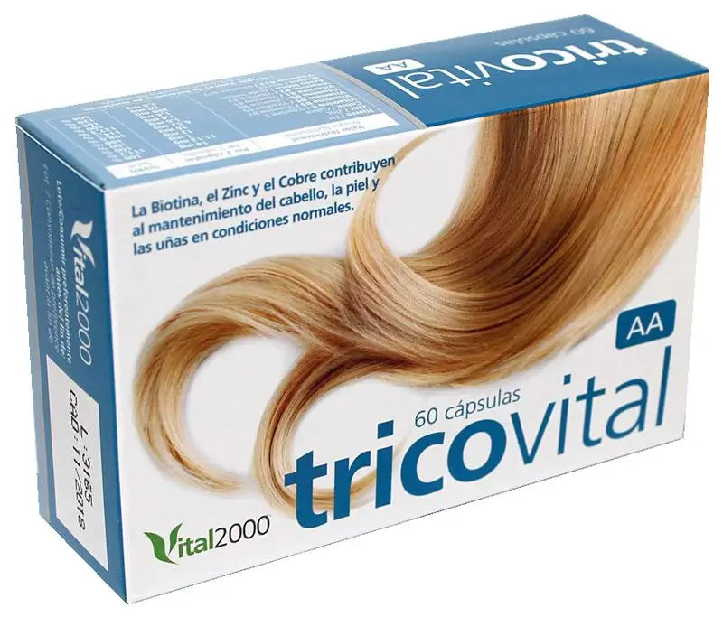 Vital 2000 Tricovital Aa, 60 Capsules
