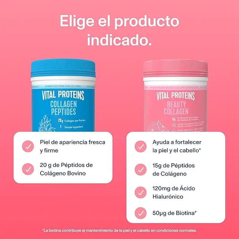Vital Proteins Neutral collagen and beauty collagen pack strawberry lemon