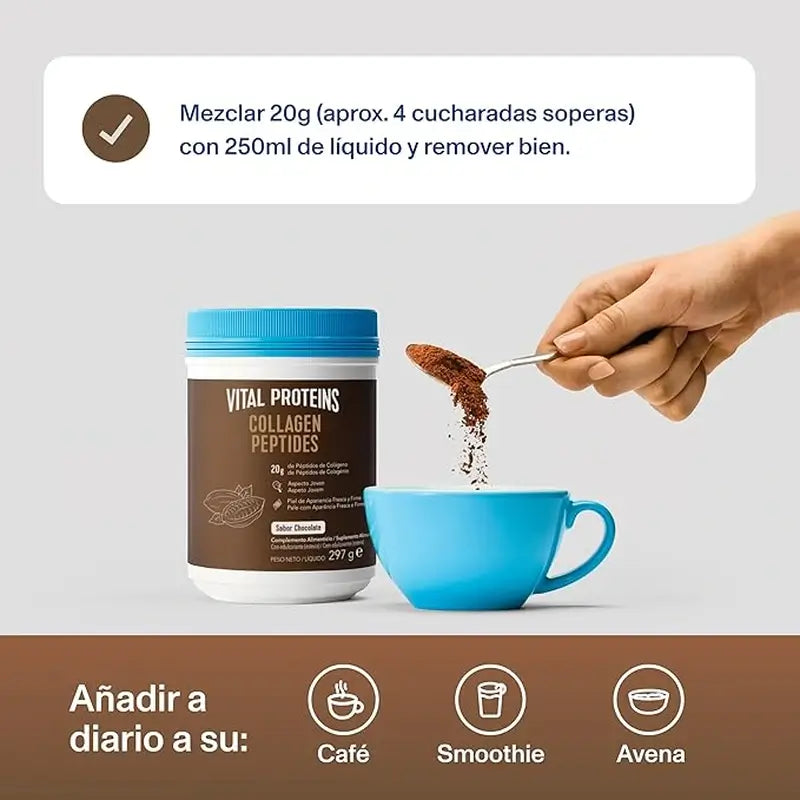 Vital Proteins Peptides de Collagène Goût Chocolat, 297 g